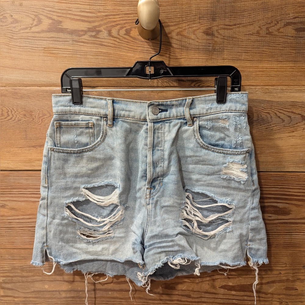 PacSun High Rise Distressed Denim Shorts